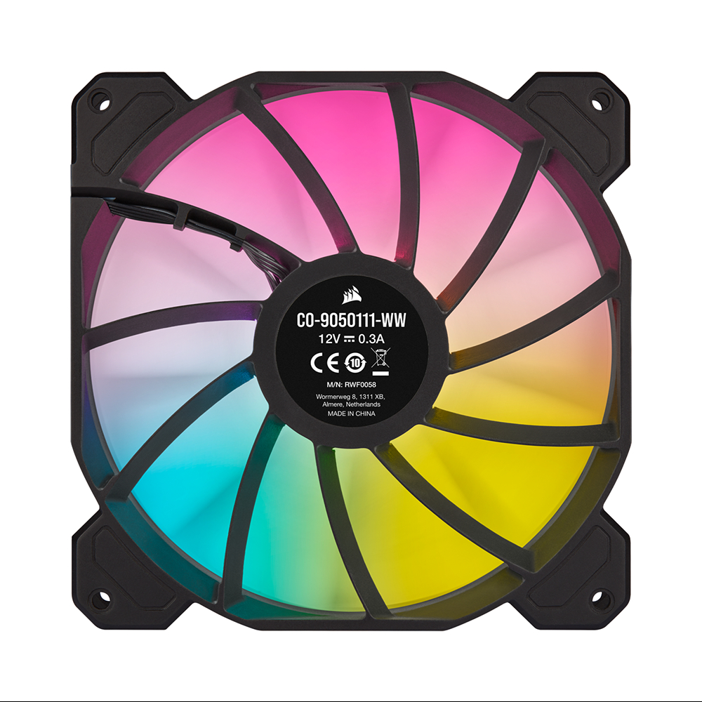 Bộ 2 quạt máy tính 140mm Corsair SP140 RGB ELITE LED kèm Node Core - Hàng Chính Hãng