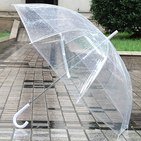 Ô dù trong suốt phong cách Hàn Quốc - Đi mưa phụ kiện chụp ảnh