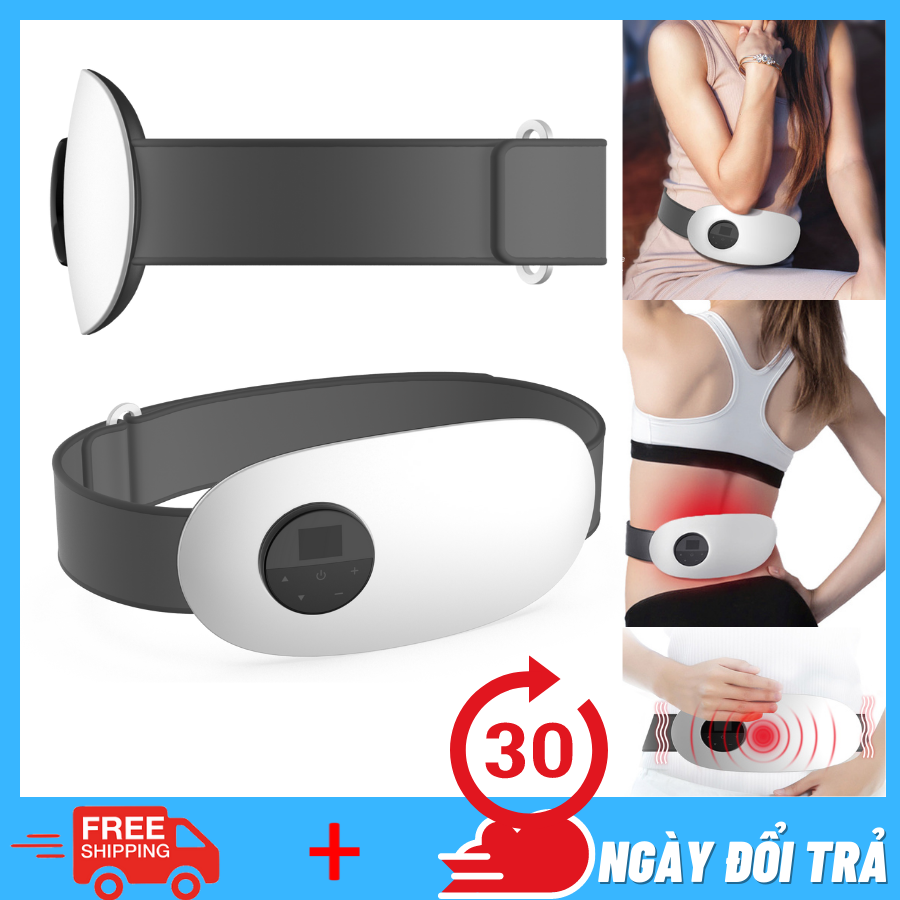 Đai hỗ trợ giảm béo, Giảm Đau Lưng Nam, Giảm Đau Kinh Nguyệt, Sưởi Ấm Bụng, Massage, SUPER BELT 3D[30 NGÀY 1 ĐỔI 1] Công Nghệ Rung, Nóng Và Xung Điện EMS