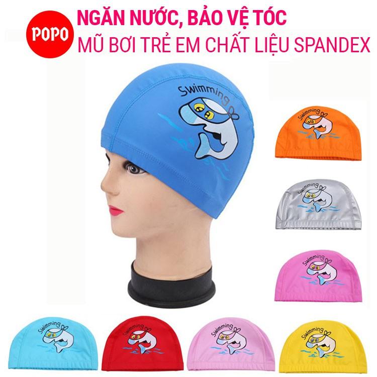 Mũ bơi cho bé POPO 1179 phù hợp trẻ em trên 3 tuổi hình ngộ nghĩnh chất liệu an toàn