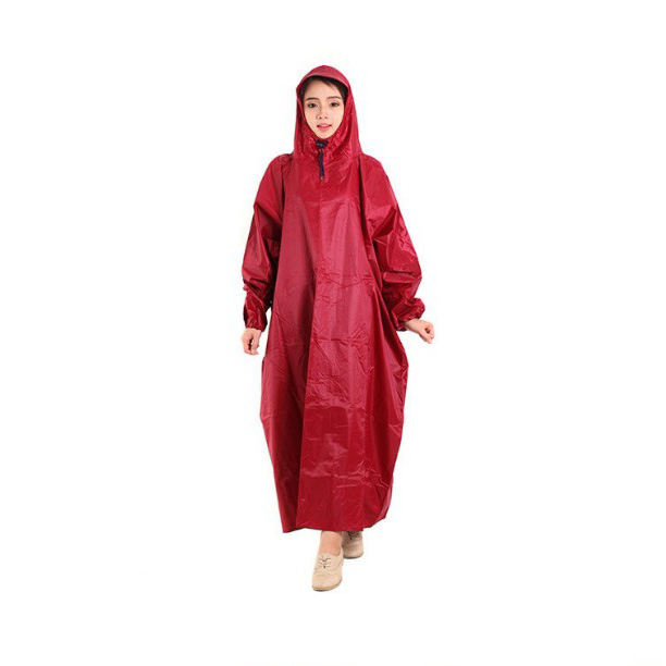 Áo mưa vải dù xẻ tà cao cấp 1m4 siêu bền, một đầu