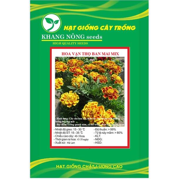 Hạt Giống Hoa Vạn Thọ Pháp Ban Mai KNS3584 - Gói 50 hạt