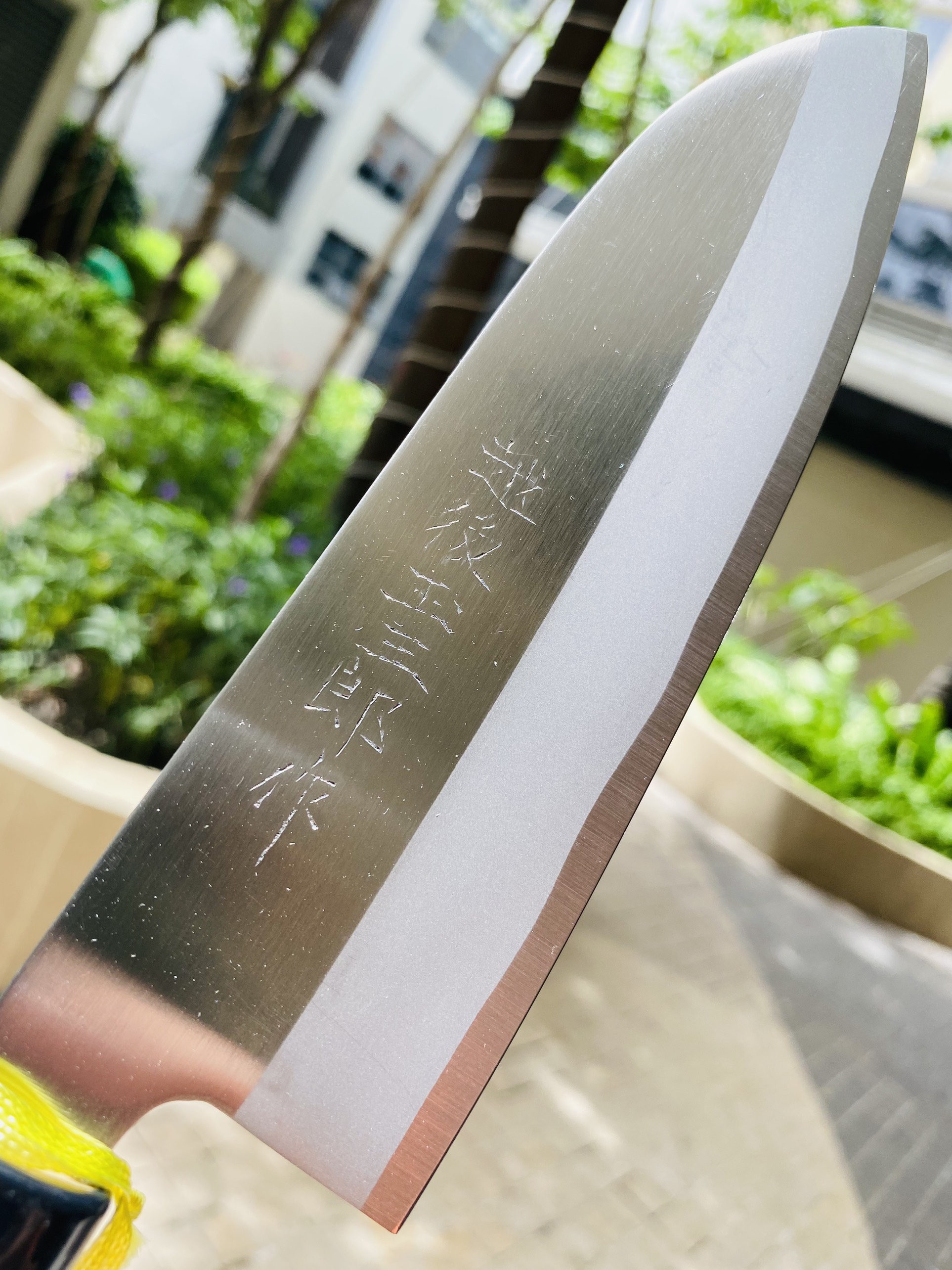 Dao Bếp Nhật Bản KATAOKA Tamasaburo Santoku 165mm | Thái Đa Năng - Thép Không Gỉ Carbon Cao