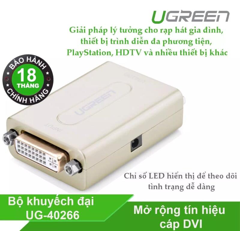 Ugreen UG4026640266TK Màu Xám Bộ khuếch đại tín hiệu DVI 24 + 5 cao cấ - HÀNG CHÍNH HÃNG