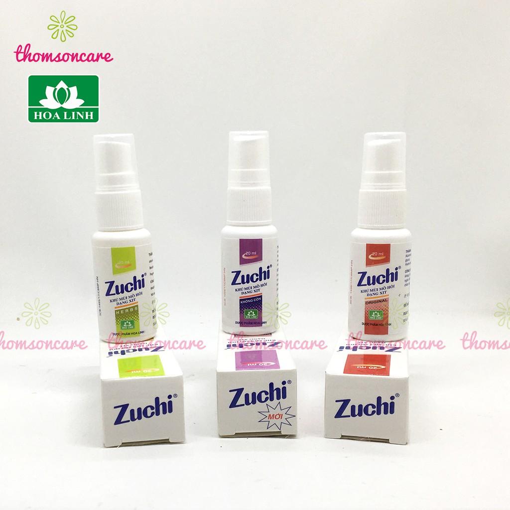Zuchi xịt khử mùi hôi nách từ thảo dược - Chính hãng Hoa Linh