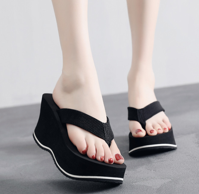 Dép đế xuồng gợn sóng quai dù 10f