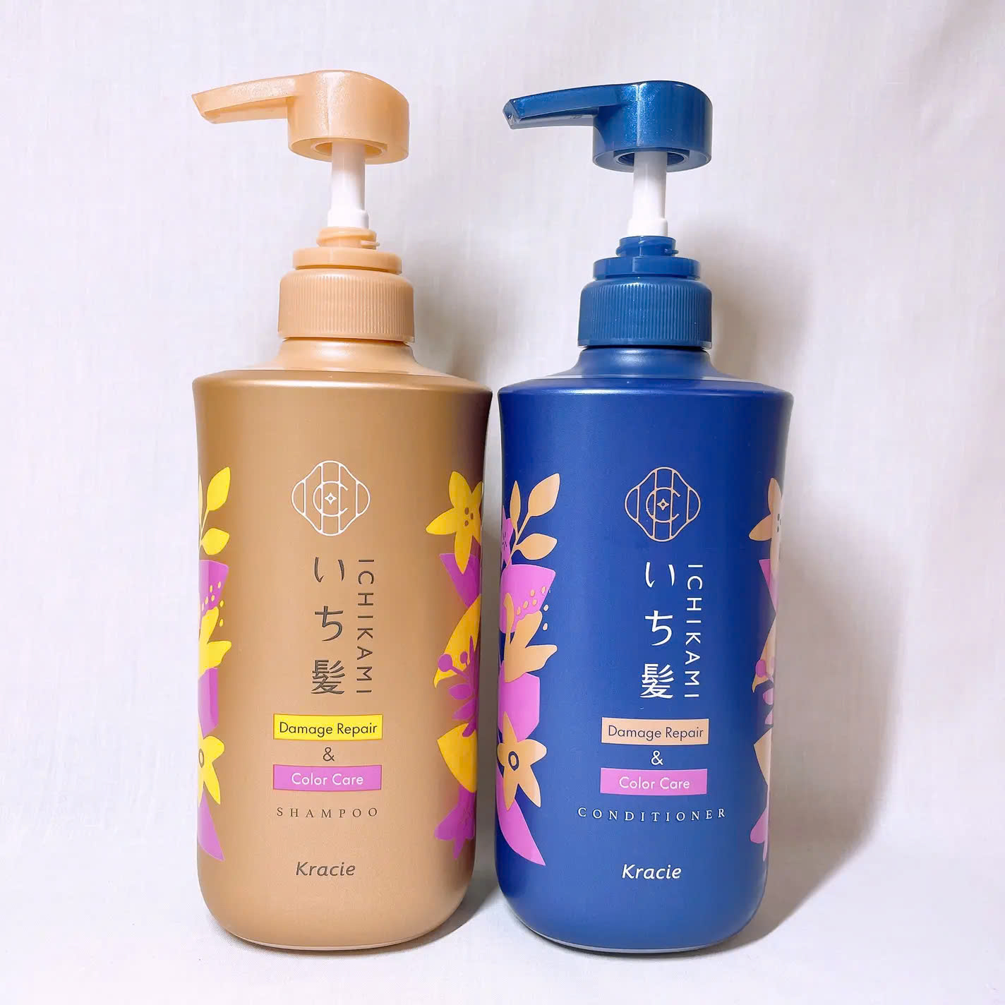 Dầu Gội Phục Hồi Hư Tổn Dành Cho Tóc Nhuộm Kracie Ichikami Damage Repair &amp; Color Care Shampoo (Chai 480ML)