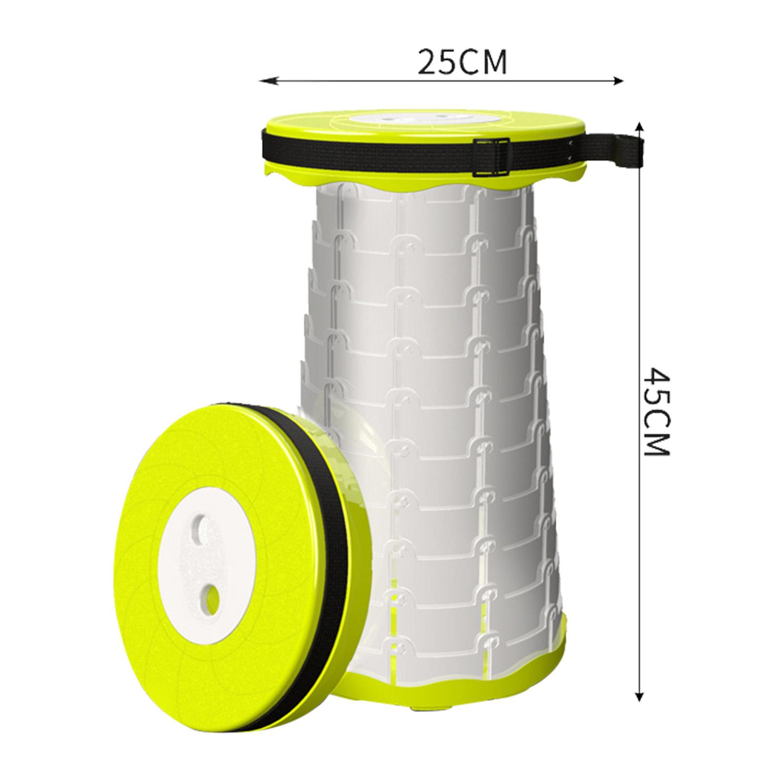 Camp Folding Retractable Seat Collapsible Telescoping Stool