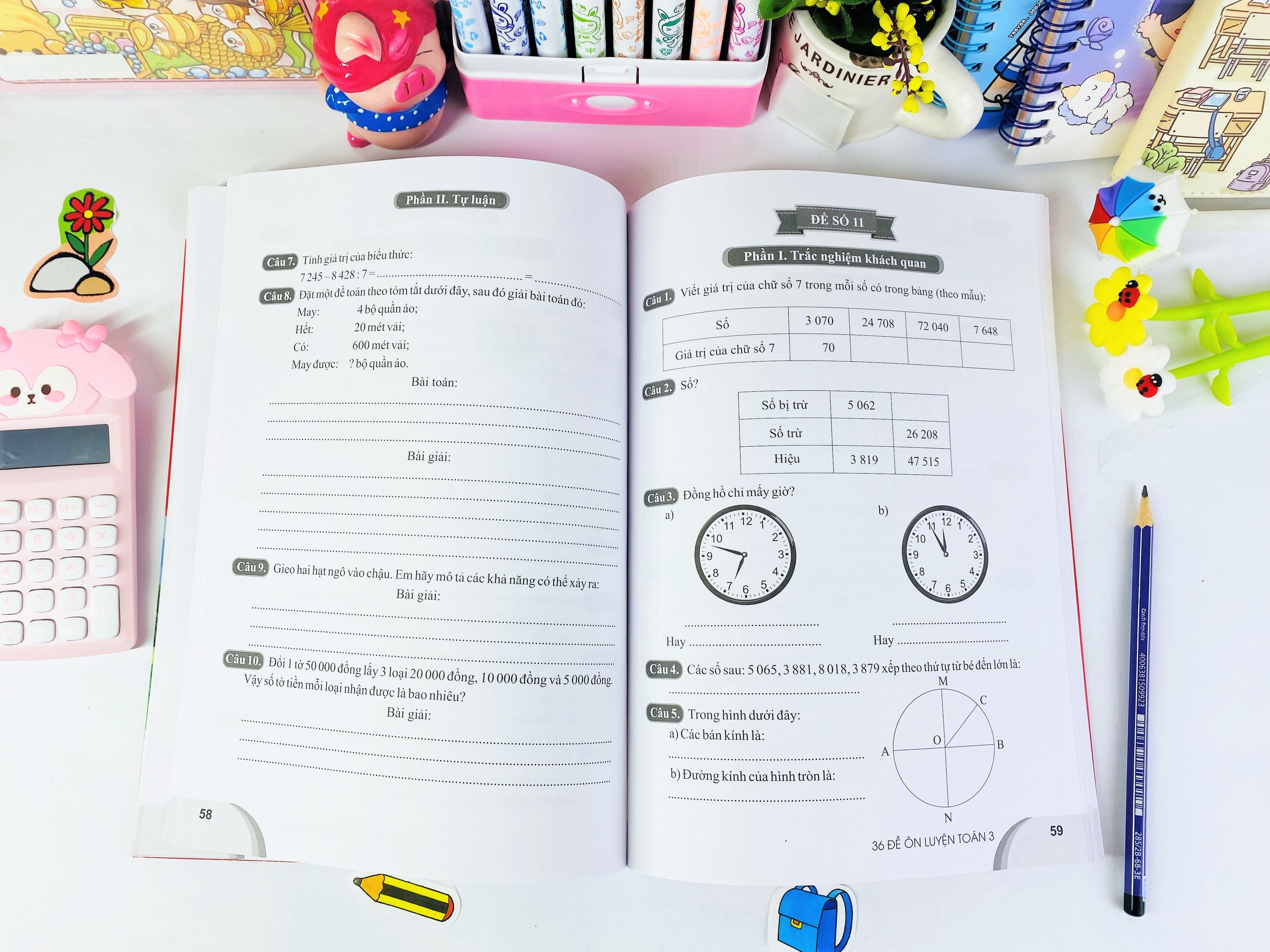 Sách - 36 Đề ôn luyện Toán 3 - Biên soạn theo CT GDPT mới - ndbooks