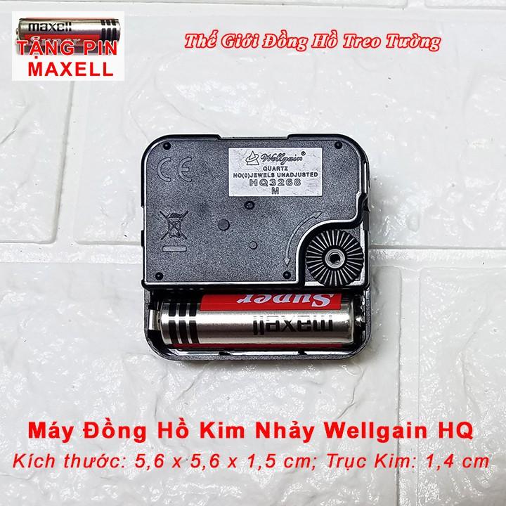 Máy Đồng Hồ CAO CẤP KIM NHẢY WELLGAIN – Kim VÀNG ĐỒNG có Dạ Quang - Bảo Hành 1 Năm – Tặng Pin Maxell