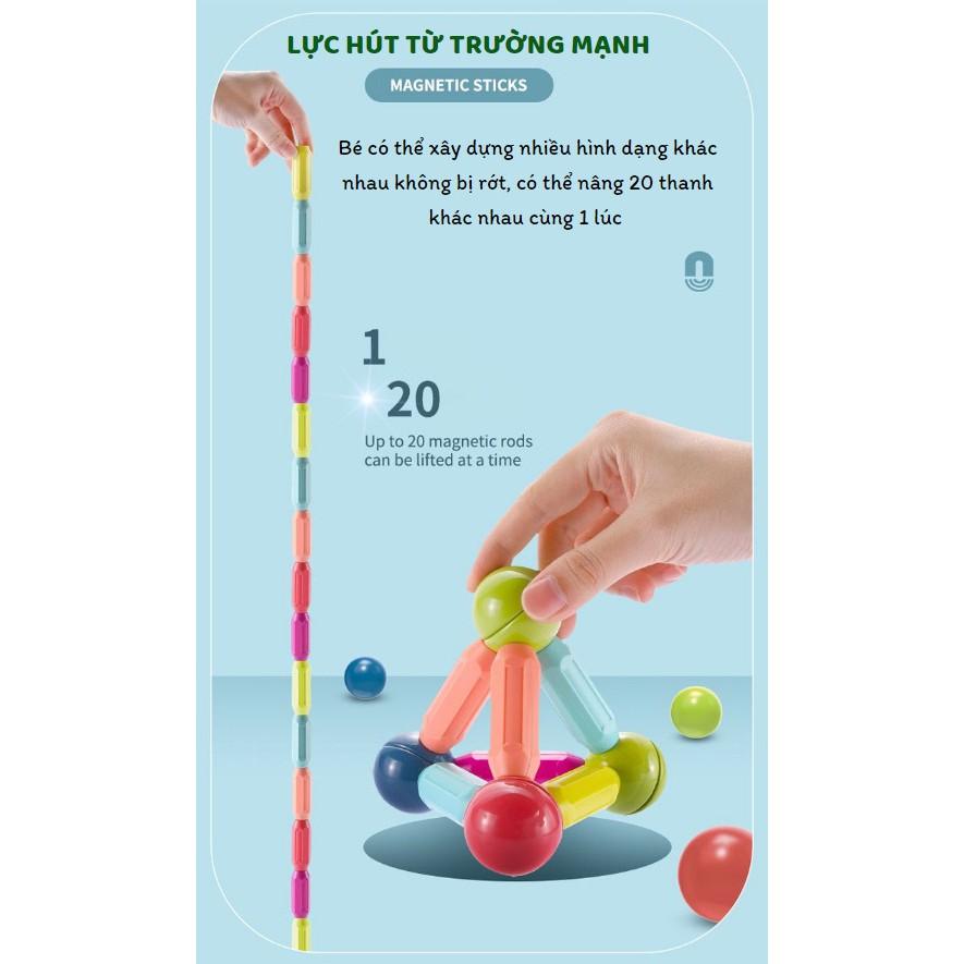 ĐỒ CHƠI PHÁT TRIỂN TRÍ TUỆ MAGNETIC STICKS - Home and Garden