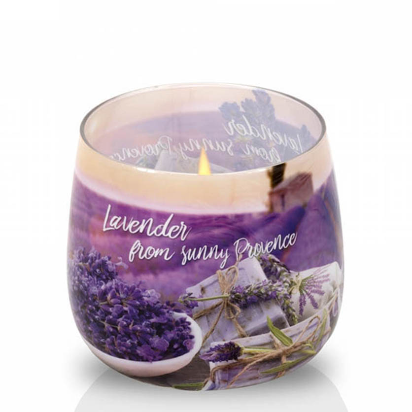 Ly nến thơm tinh dầu Bartek Lavender Fields 100g PTT04968 - cánh đồng oải hương (giao mẫu ngẫu nhiên)