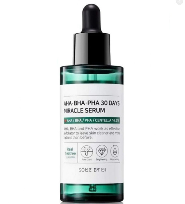 Tinh chất Giảm mụn Some By Mi AHA- BHA- PHA 30 Days Miracle Serum 50ml tặng bông nở