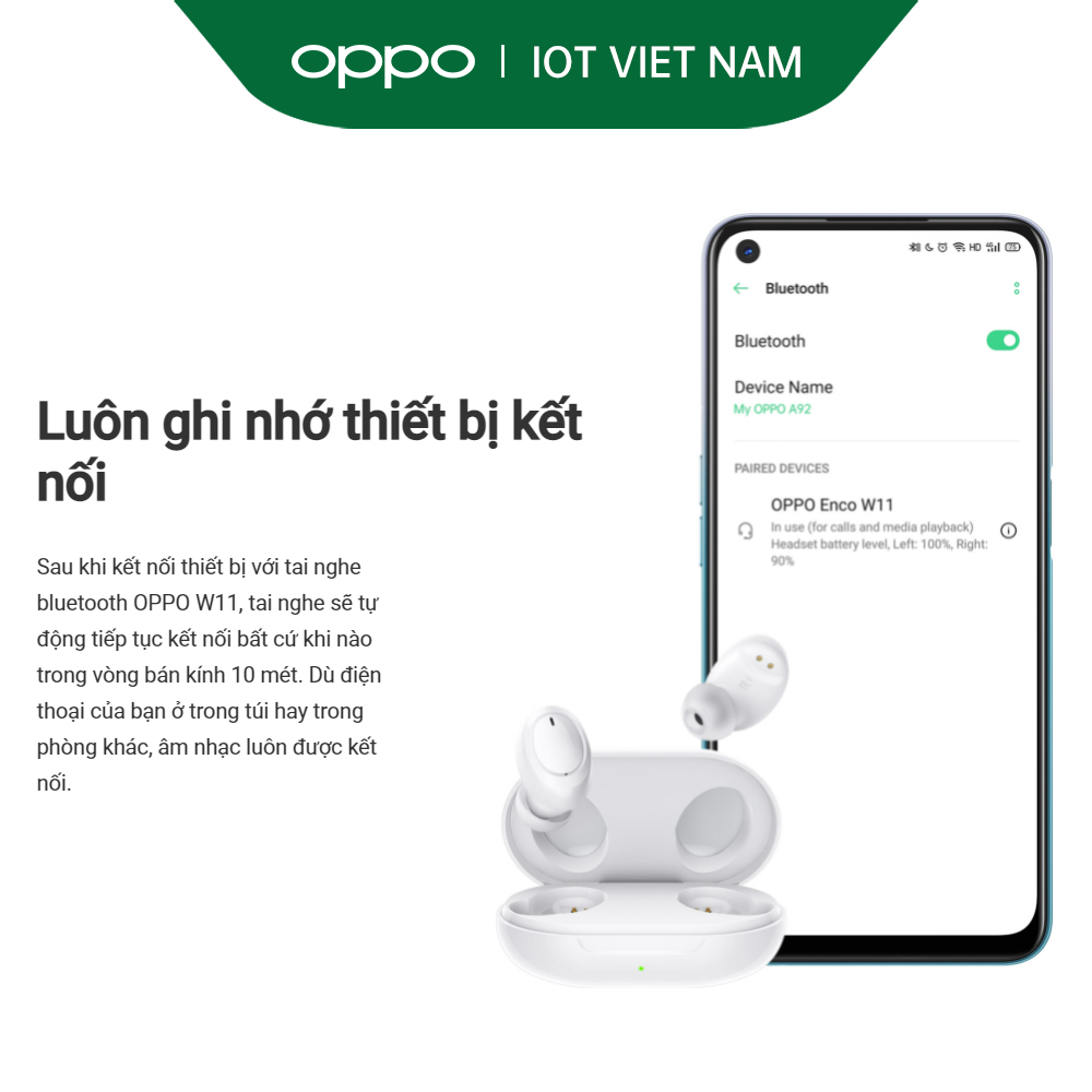 Combo Sản Phẩm OPPO (OPPO Band + Enco W11) - Hàng Chính Hãng