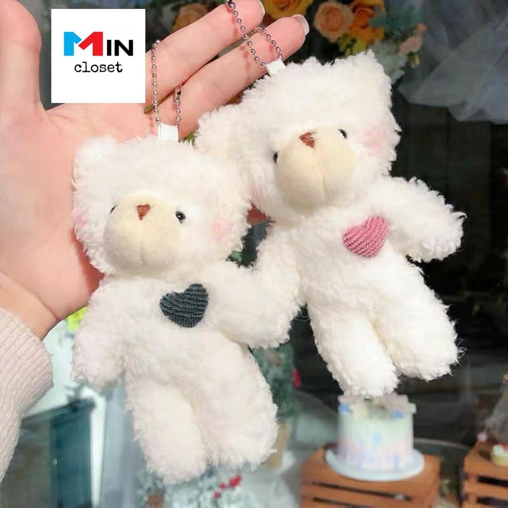 50K Móc khóa, cài balo siêu dễ thương GẤU TIM