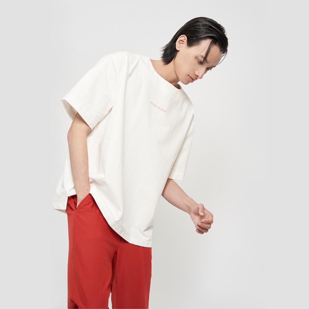Áo kiểu cổ tròn dáng rộng trắng Yours Oversized Top
