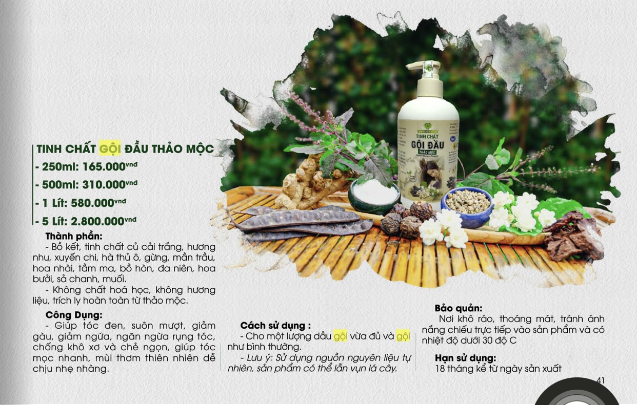 TINH CHẤT GỘI ĐẦU THẢO MỘC MẸ KEN 250ML -(Kích thích mọc tóc, giảm gãy rụng, giảm gàu)