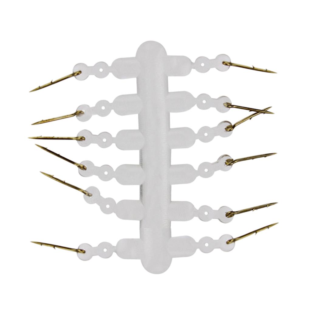 12 Pack Bait Spikes with Silicone Ring for Carp Fishing Hair Rigs Hooks