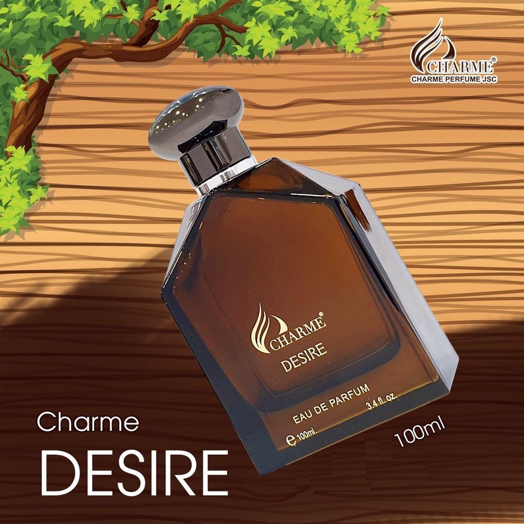 Nước hoa nam thơm lâu, Charme Desire, mùi hương tươi mát, mạnh mẽ, cho chàng năng động,100ml