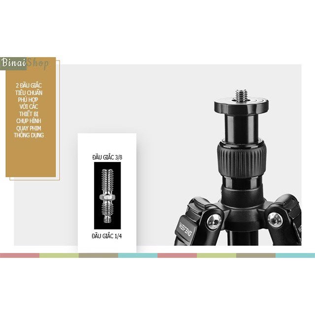 Weifeng WF-6620A - Chân Đế Tripod Máy Ảnh - Hàng chính hãng