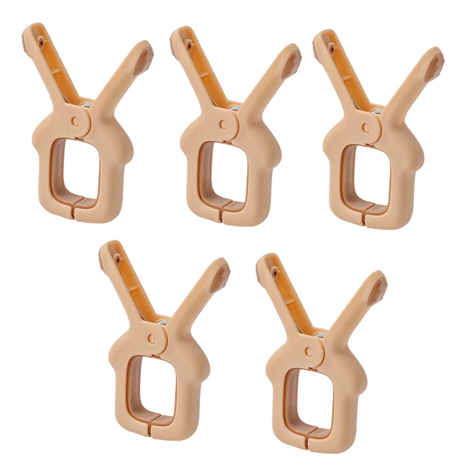 5 Pieces Quilt Clip, Clothes Drying Clip, Multipurpose, Large Clip Mouth, Laundry Clothespins, Towel Holder for Sheets Clothes Blanket Swimsuits