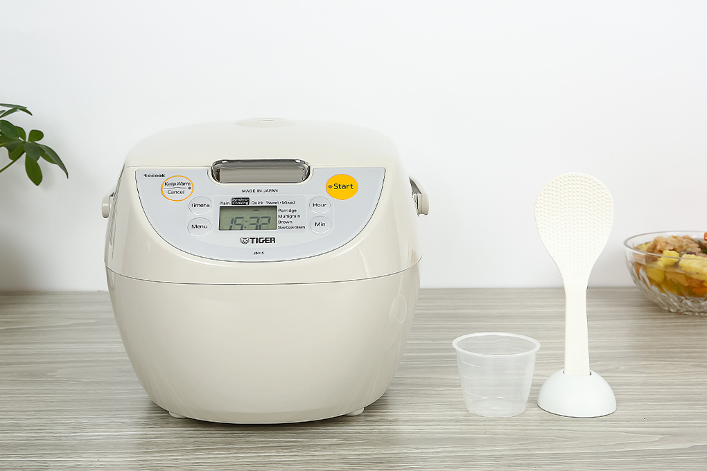 Nồi Cơm Điện Tử Tiger Jbv - S10W - 1 Lít - Hàng Chính Hãng