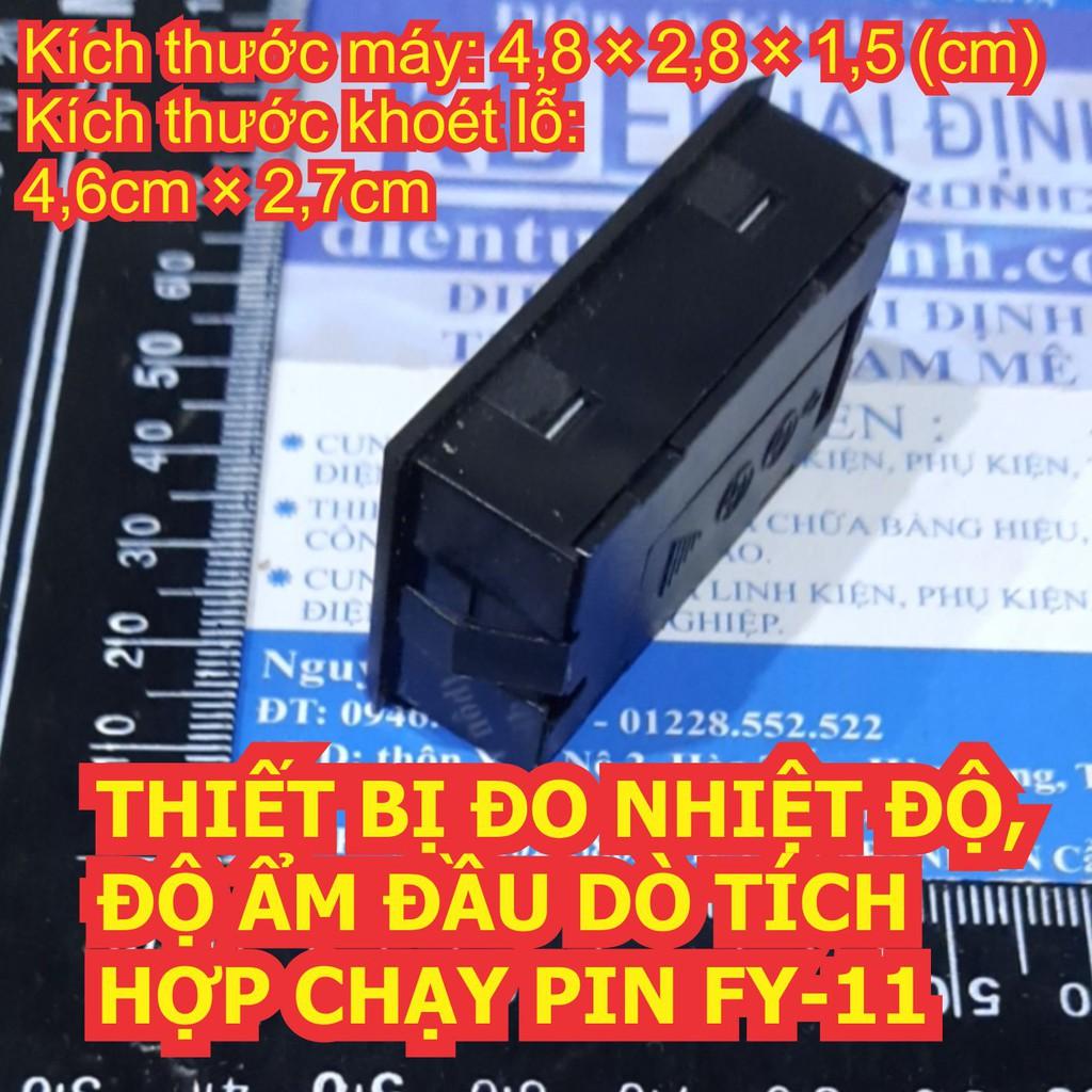 THIẾT BỊ ĐO NHIỆT ĐỘ, ĐỘ ẨM ĐẦU DÒ TÍCH HỢP CHẠY PIN FY-11 kde6964