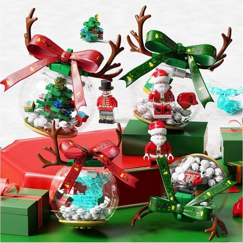 Đồ chơi lắp ráp Quả cầu tuyết - Đồ chơi trang trí Noel - Quà tặng Noel cho bé