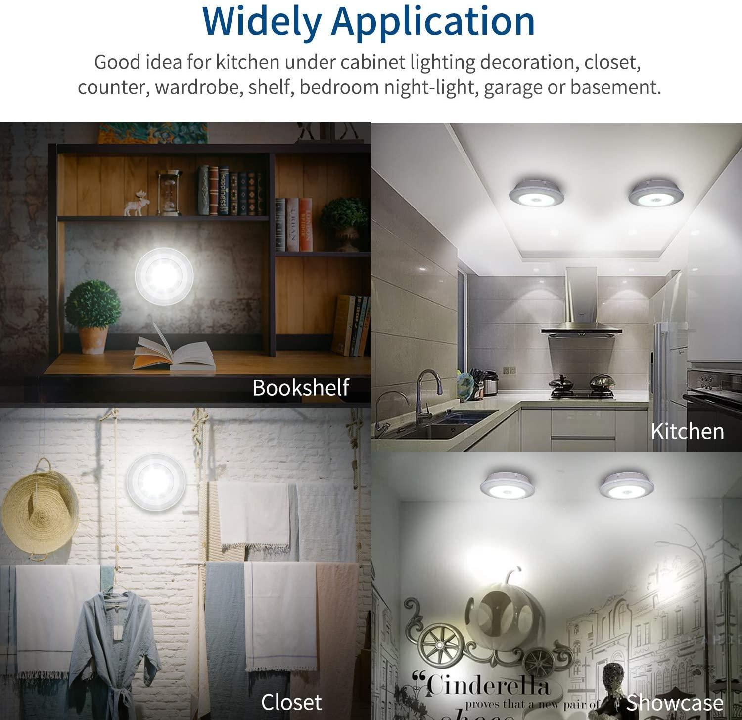 Đèn Led Không Dây Cảm Ứng 150lm Cob Kèm Điều Khiển Từ Xa