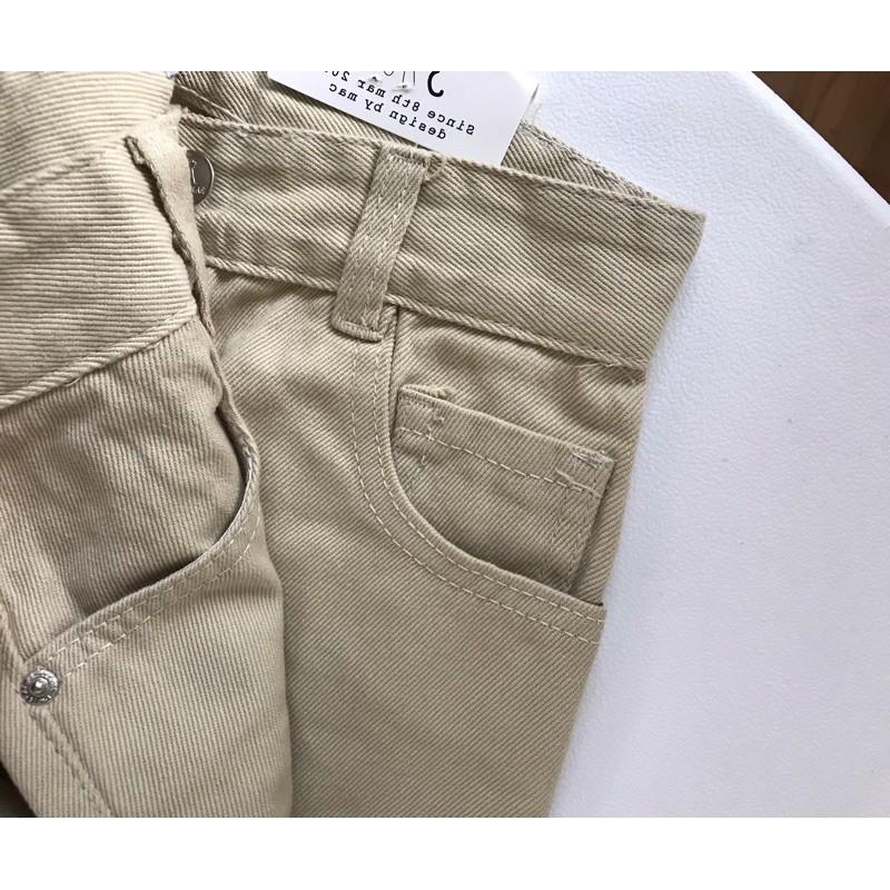 Quần baggy kaki form chuẩn size 3 màu nâu trắng đen