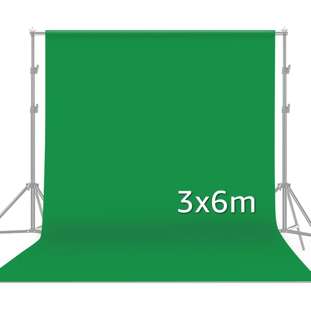 Phông nền màn hình xanh chuyên nghiệp Studio Chụp ảnh Nền có thể giặt được Polyester-cotton bền 3 * 6m / 10 * 19,7ft