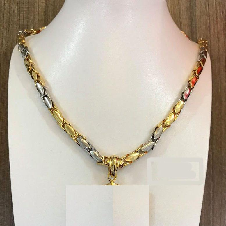 Dây chuyền nam mạ vàng 24k hình hạt thóc mã D22