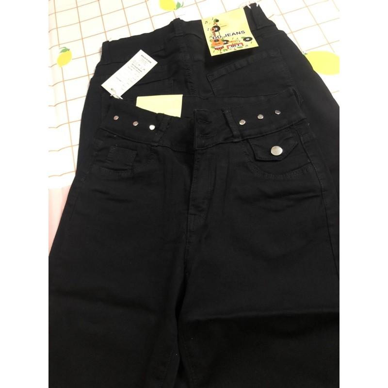 Quần bò cạp cao có kèm video chất co giãn