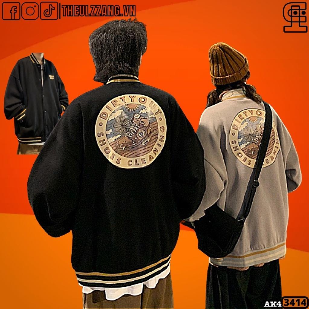 Áo Khoác BOMBER Nam Nữ Nỉ Bông Dày Dặn Form Rộng Unisex DIRTY OUT