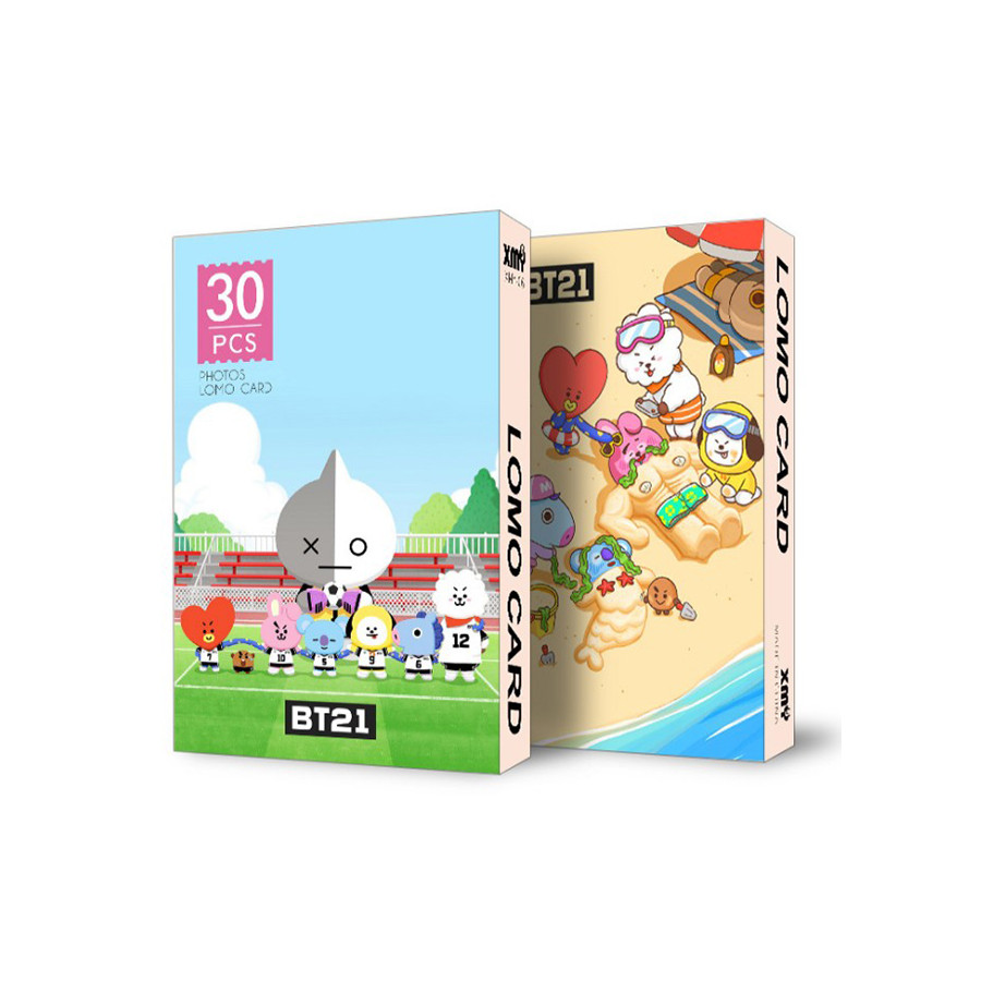 5 mẫu lomo card Bt21 của nhóm nhạc BTS