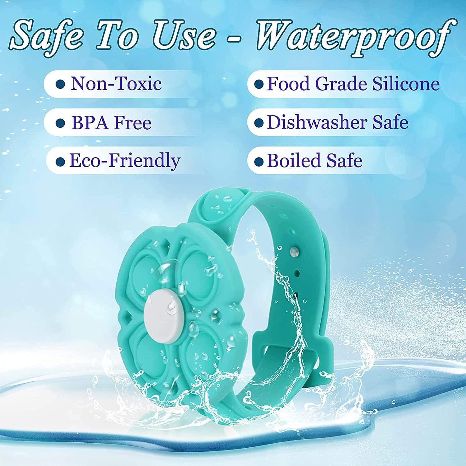 Đồ chơi căng thẳng, đồ chơi fidget, đồ chơi kiểu đồng hồ, màu xanh