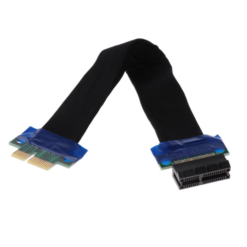 Adapter Cable PCI-E Express 4X & 1X Riser Card Flexible Cord Ribbon Cables