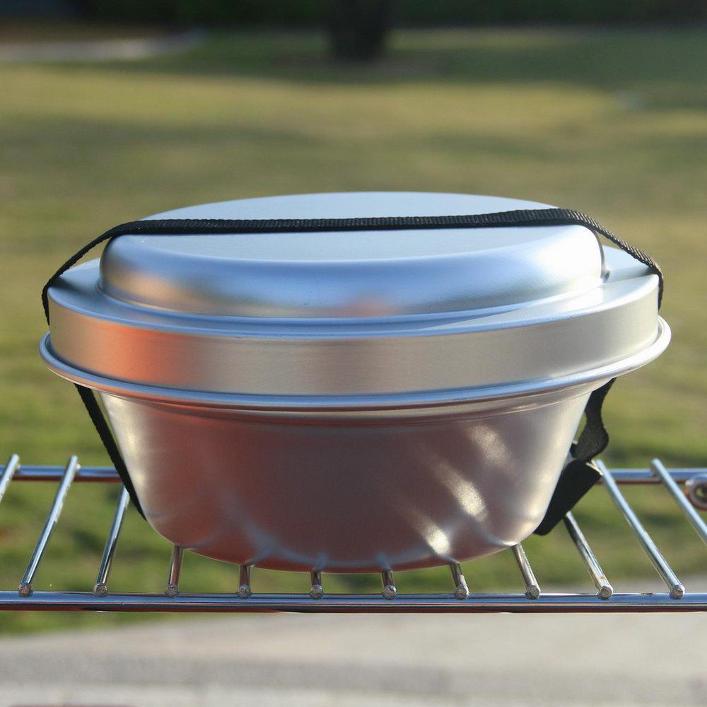 Aluminum Alloy Camping Alcohol Stoves Kit Portable Picnic BBQ Furnace Windproof Alcohol Stoves Outdoor Cooking Furnace Bowl Pot Accessory Set