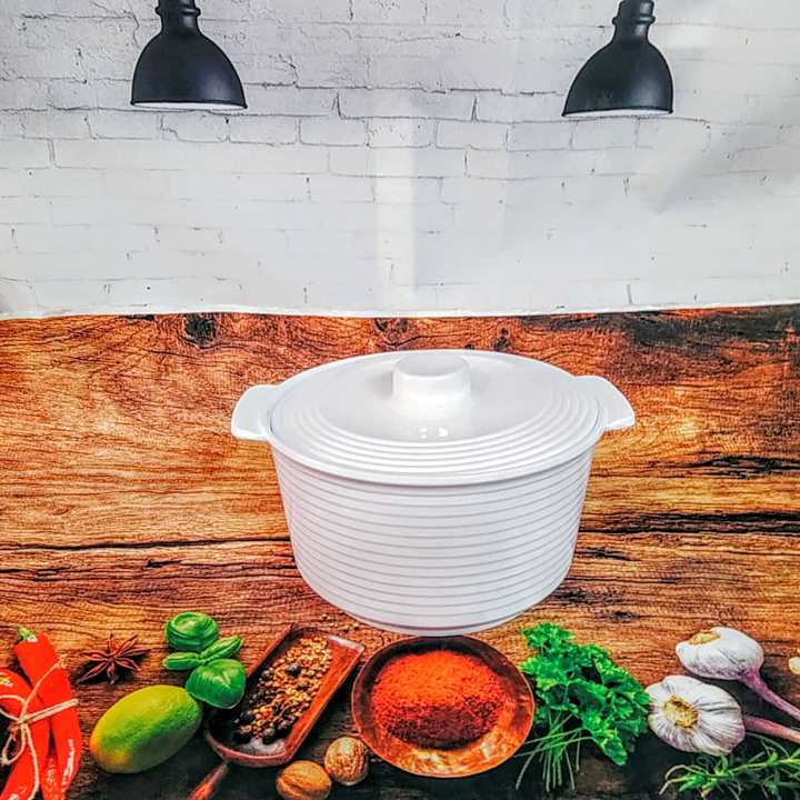 THỐ MELAMINE CAO CẤP THAILAND -Màu TRẮNG- TÔ BÁT THỐ ĐỰNG CƠM CANH, đựng thực ăn chín có NẮP ĐẬY kính bảo vệ. Dụng cụ thố chịu được nhiệt độ từ 30° đến 100° C, hàng chuẩn 100% MELAMINE