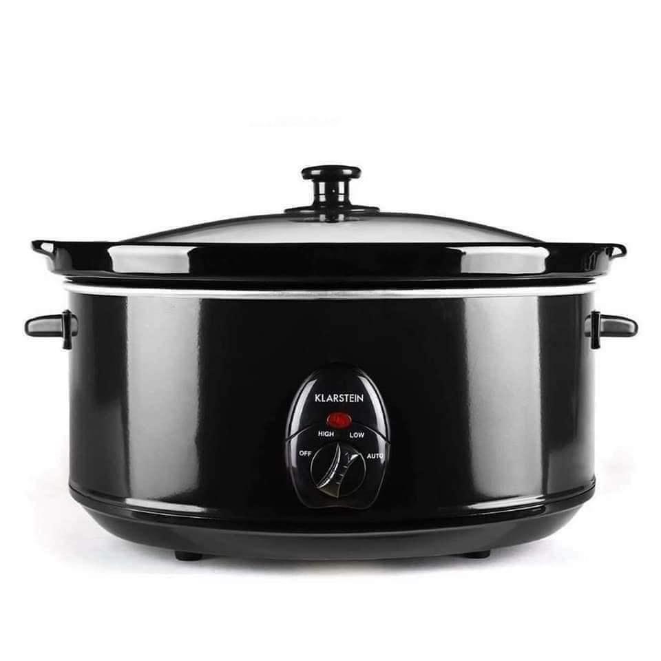 Nồi Nấu Chậm KLARSTEIN Slow Cooker, Nồi Kho Cá, Nồi Ninh Xương, Nồi Nấu Cháo, Dung Tích 6.5.L, Công Suất 300W, Nhập Đức