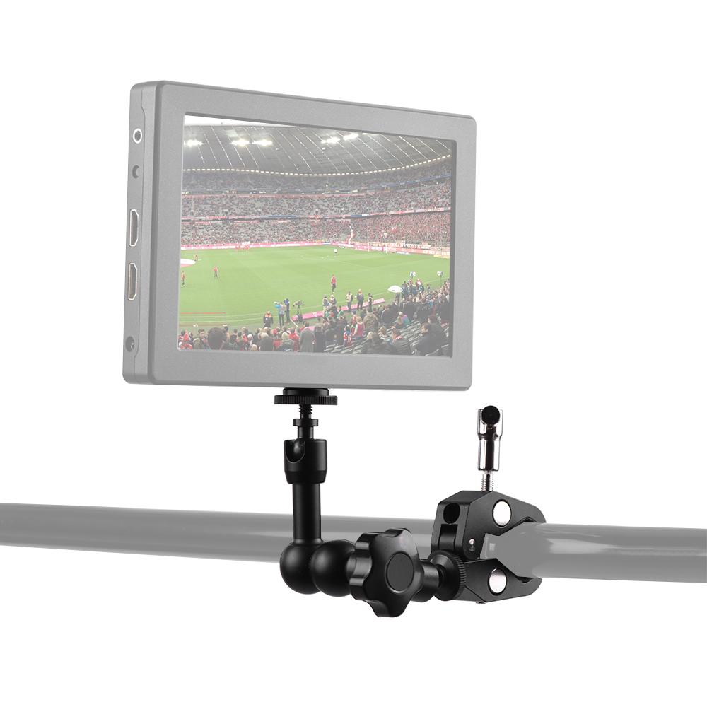 Cánh tay ma sát 7 inch Siêu kẹp Giá đỡ có thể điều chỉnh khớp nối Kìm kẹp cho màn hình hiện trường Đèn LED flash Micrô