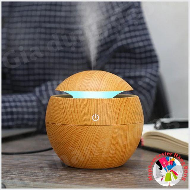 Máy xông, phun sương tạo ẩm, khuếch tán tinh dầu kèm đèn ngủ
