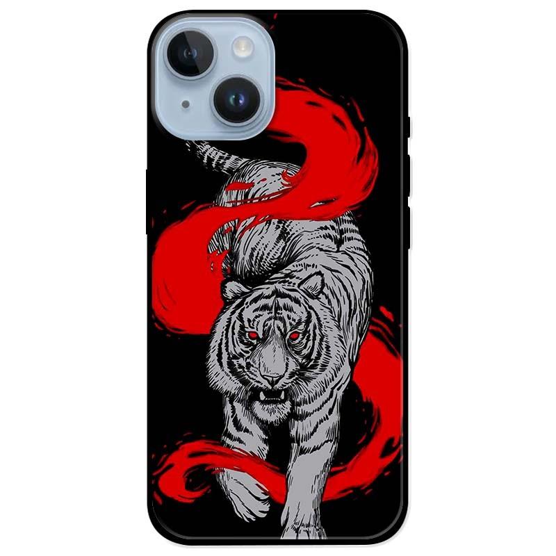 Ốp lưng dành cho Iphone 14 - Iphone 14 Plus - Iphone 14 Pro - Iphone 14 Pro Max - Hổ Trắng Đỏ