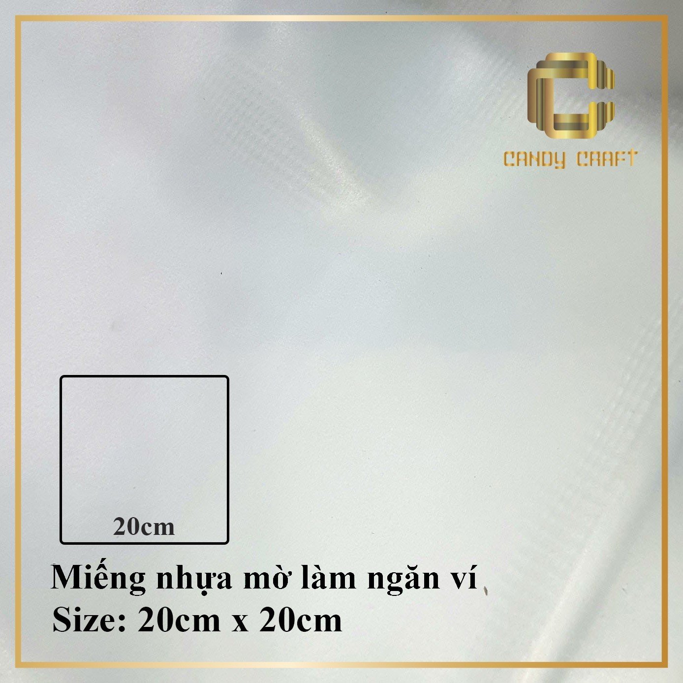 Miếng nhựa mờ làm ngăn hình của ví