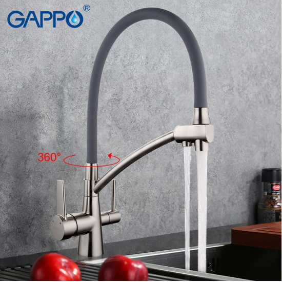 Hình ảnh VÒI BẾP 3 ĐƯỜNG NƯỚC NGA CAO CẤP GAPPO G4398