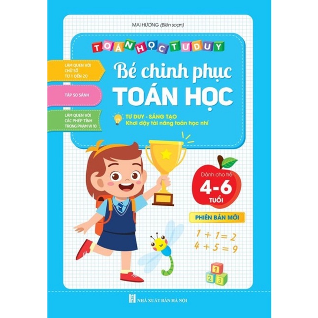 Sách - Combo 3 Cuốn Tập Đánh Vần Tiếng Việt , Bé Chinh Phục Toán Học, Bé Khởi Đầu Tập Viết 4 - 6 tuổi