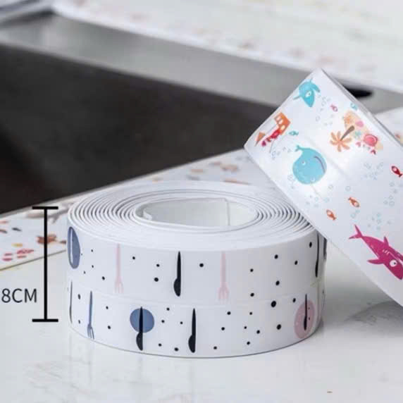 Băng Dính Dán Mép Tường Chống Thấm, Cuộn Băng Keo Dán Viền Bồn Rửa Chén &amp; Chậu Rửa Bát - HÀNG CHÍNH HÃNG MINIIN