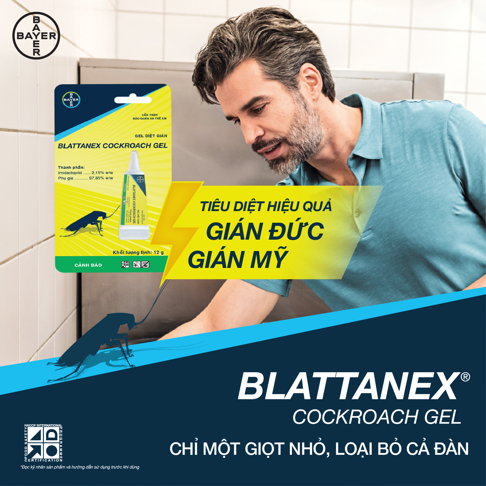 Gel Diệt Kiến Maxforce Quantum + Gel Diệt Gián Blattanex Chính Hãng