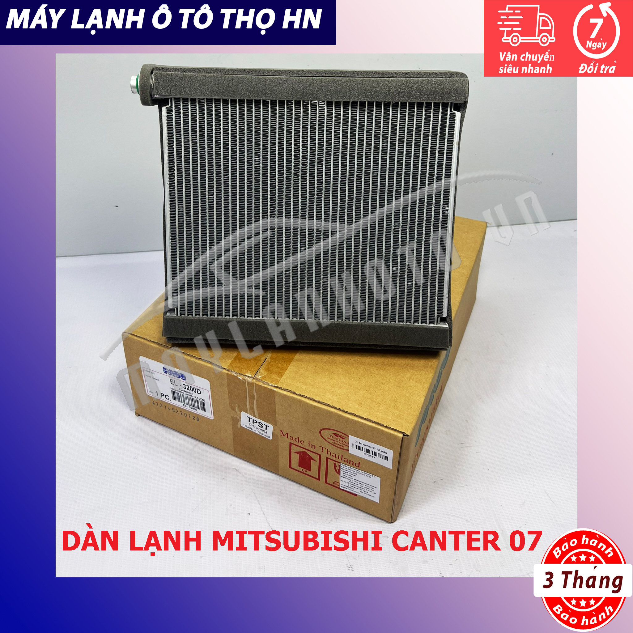 Dàn (giàn) lạnh Mitsubishi Canter 2007 2008 2009 (Nissan Qashqai-Xtrail T31) Hàng xịn Thái Lan 07 08 09