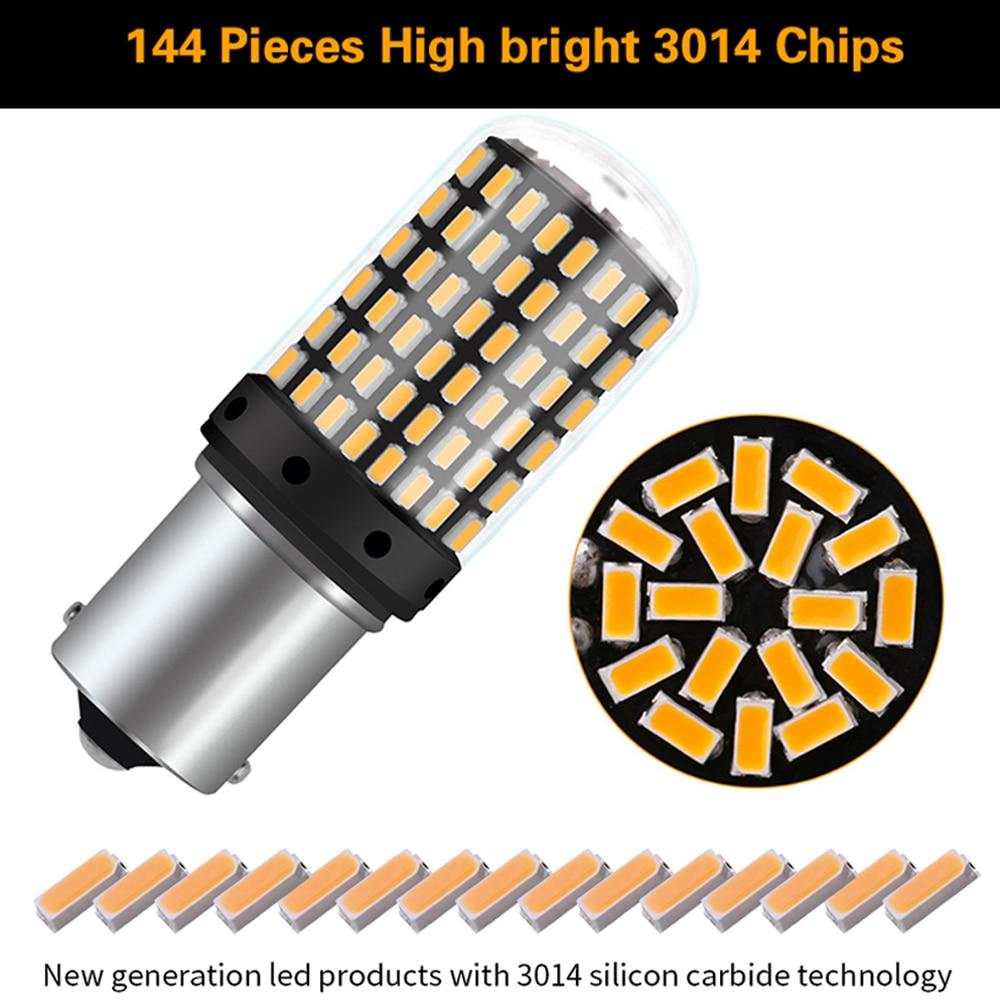 Mới 1X siêu sáng BA15S P21W 1157 BAY15D P21 / 5W Canbus Car Led 12V Đảo chiều Ánh sáng dừng phanh Đèn phanh tự động Bóng đèn báo rẽ Trắng đỏ